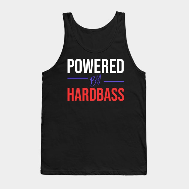 Powered by hardbass - Russian flag Tank Top by Slavstuff